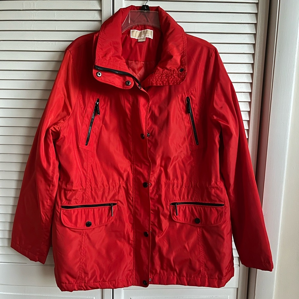 Michael Kors Red Winter/Fall Jacket Sz L